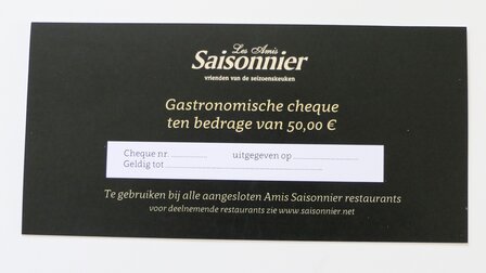 Culinaire Cheque 50 euro